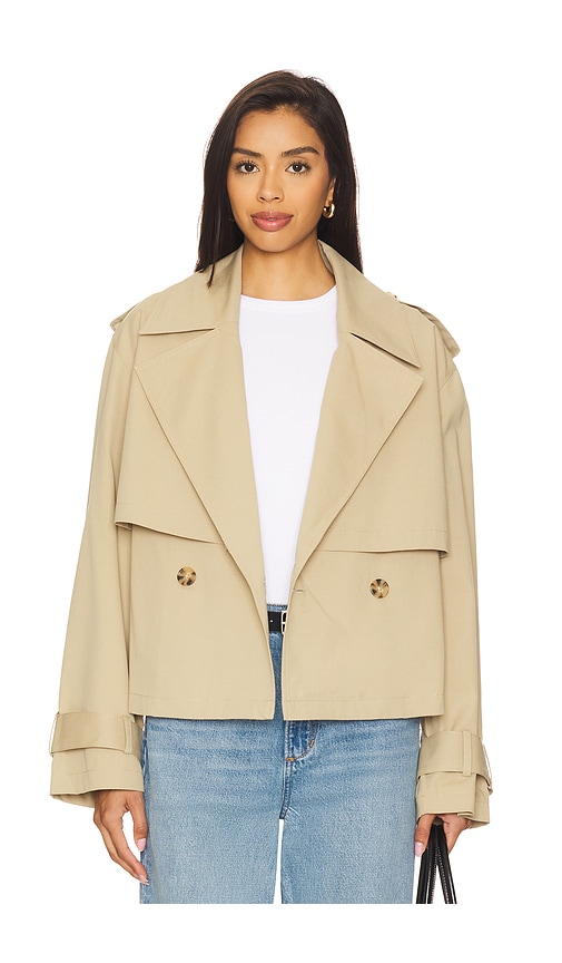 JOE'S JEANS LIZ CROPPED TRENCH COAT