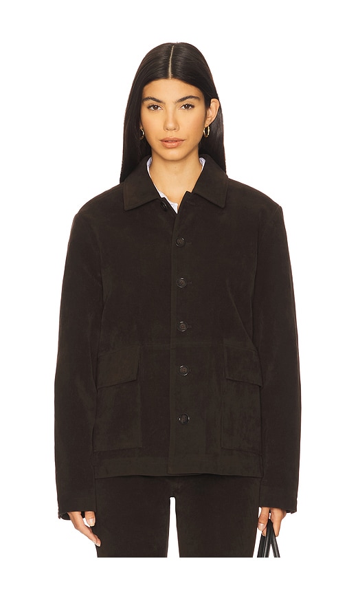 Joe's Jeans Vegan Suede Chore Coat In Brown