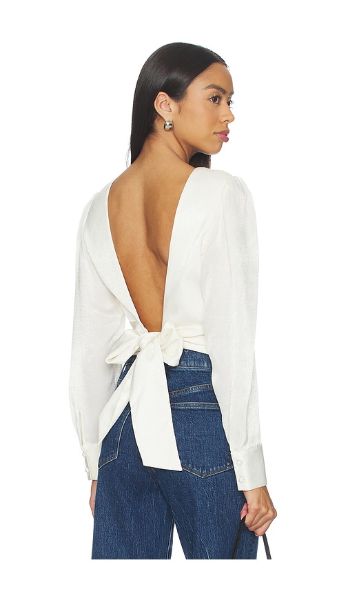 Joe's Jeans The Marie Tie Back Blouse In White