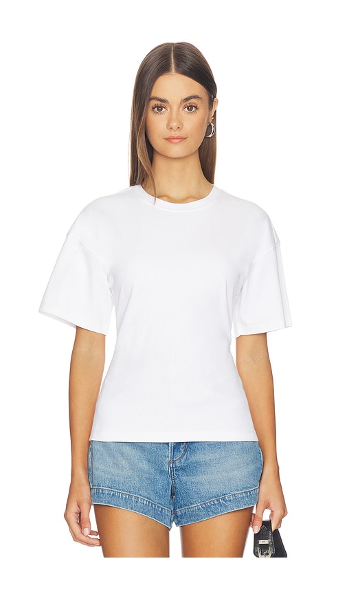 Joe's Jeans The Cinch Waist Tee in White. - size S (also in XS, M, L)