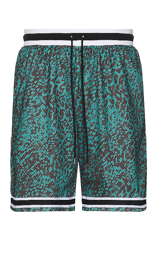 Shop John Elliott Game Shorts In Green