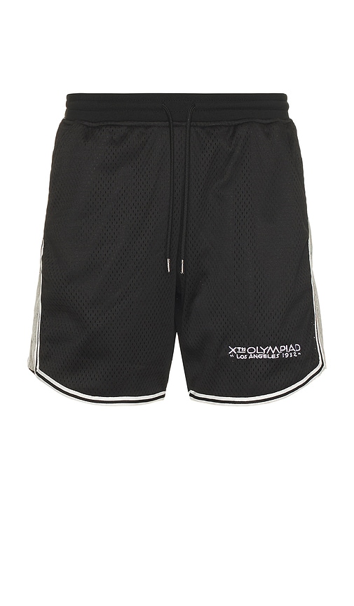 Shop John Elliott X Olympics Los Angeles Shorts In Black