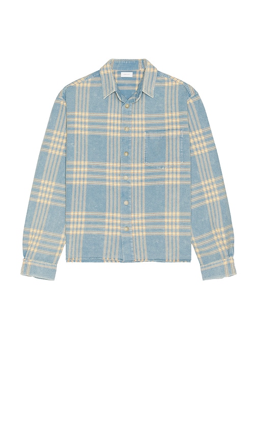 Shop John Elliott Hemi Oversized Shirt In Baby Blue