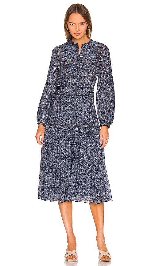joie charmesse midi cotton dress Joie Charmesse Dress in Graphite Multi