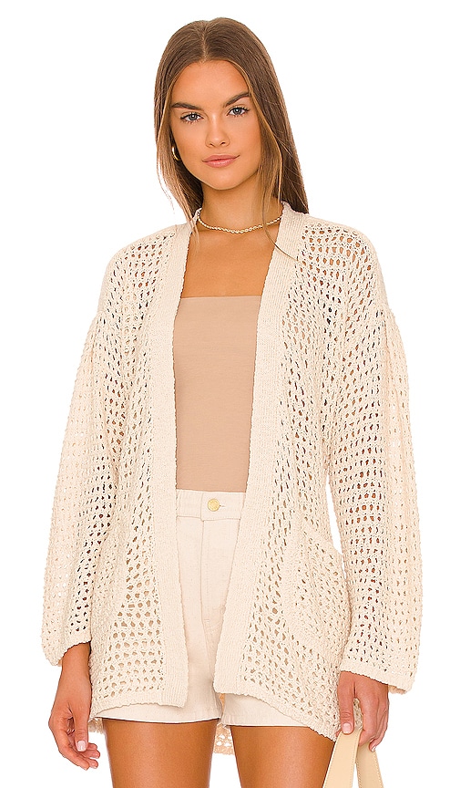 Joie Soledad Wrap Sweater in Natural | REVOLVE