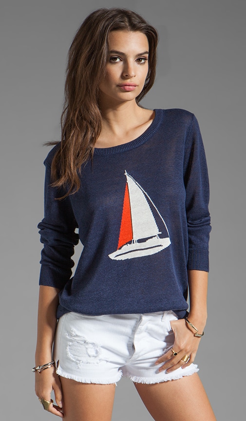 Evaline Nautical Intarsia Sweater
