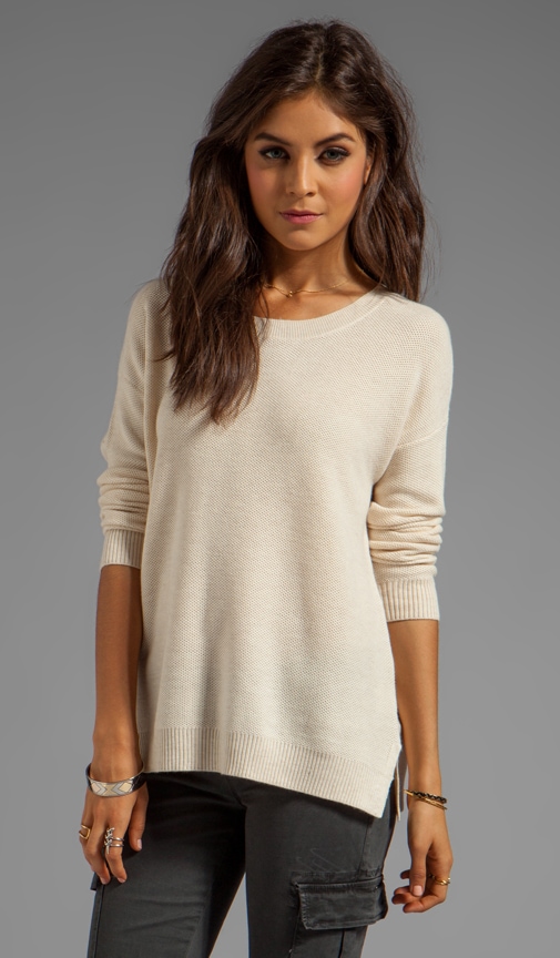Waffle Stitch Knit Mosselle Sweater