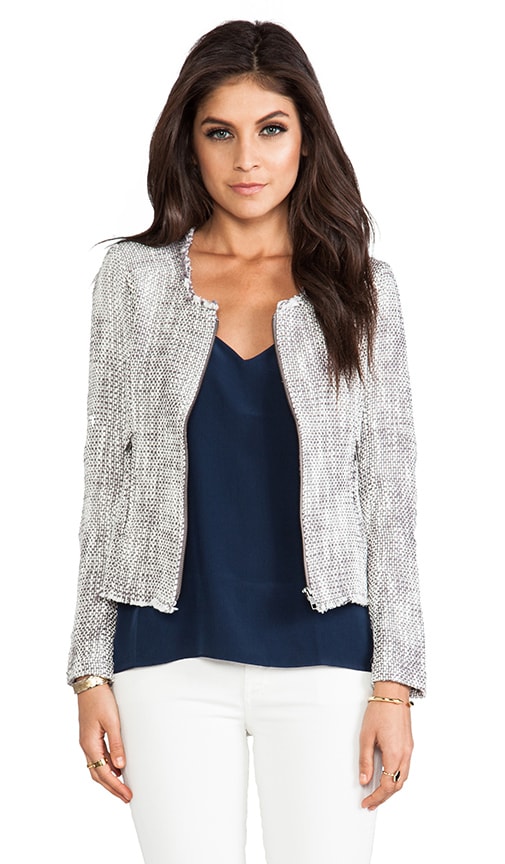 Two Tone Tweed Collis Jacket