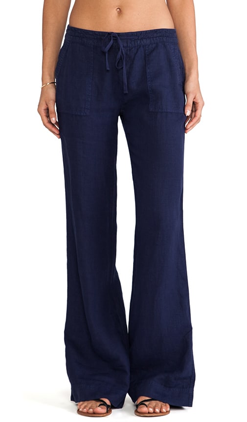 Joie Javina Wide Leg Pant in Dark Navy | REVOLVE