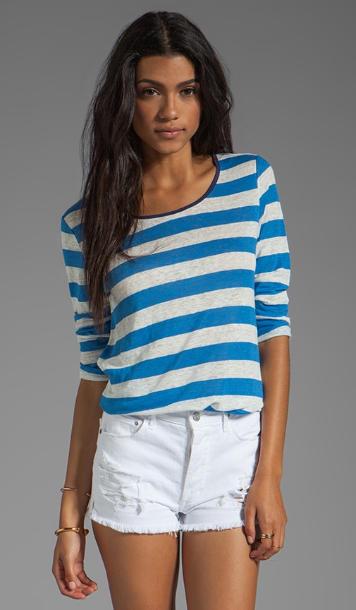 Mandreon Deck Stripe Linen Tee