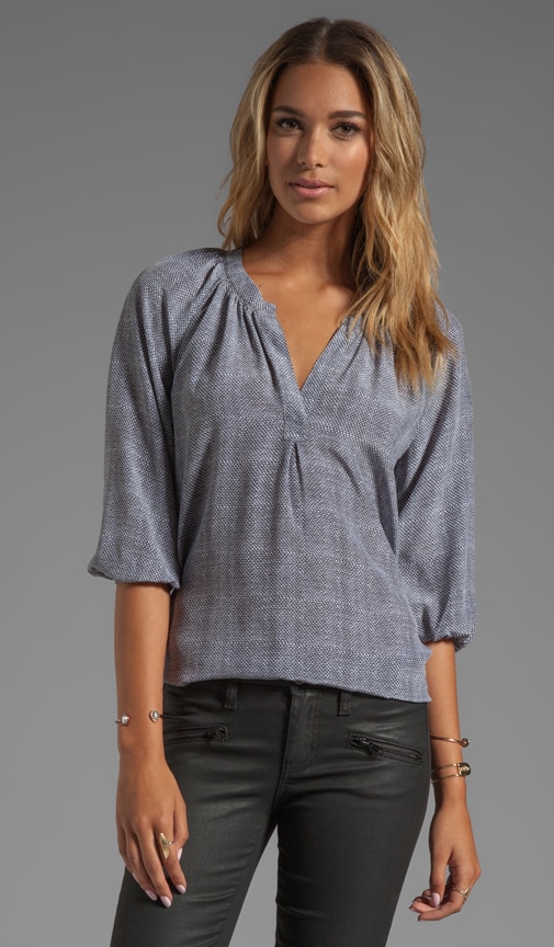 Textural Print Addie B Blouse