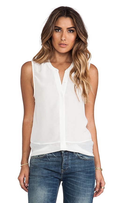 Savory Silk Lourden Sleeveless Blouse