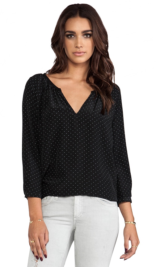 Balisa Polka Dot Silk Blouse