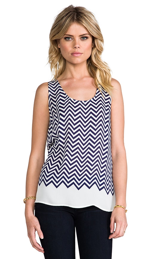 Placed Rain G Matte Silk Tank