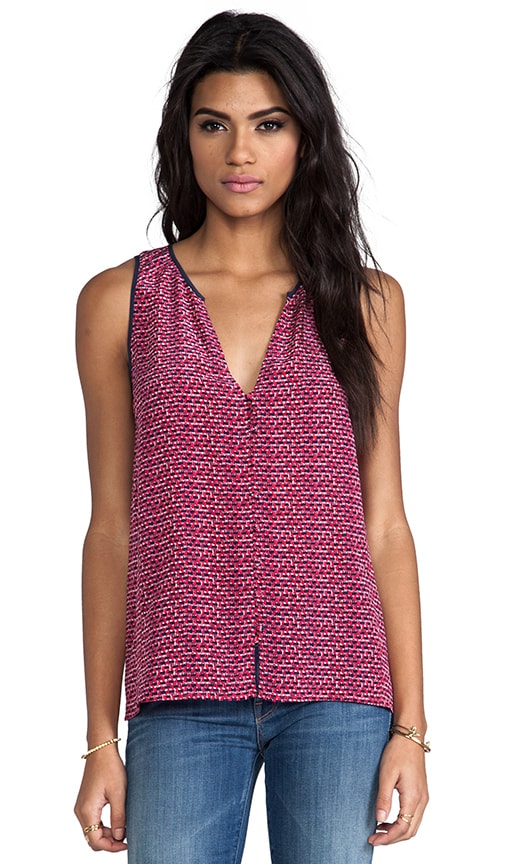 Jianna Printed Silk Tank