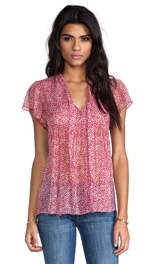 Macie Tie Front Blouse