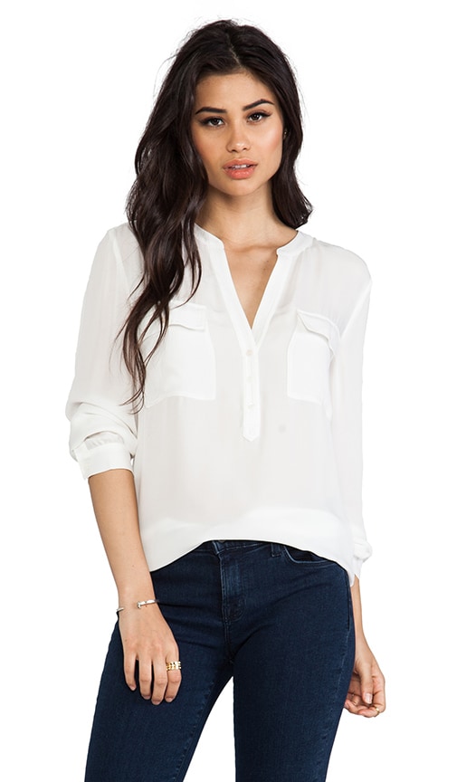 Joie Pauline Blouse in Porcelain | REVOLVE