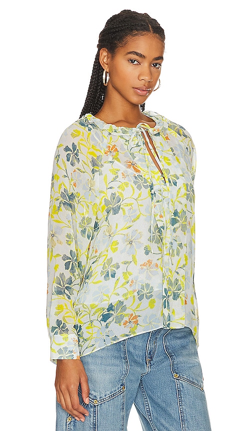 Shop Joie Daisy Shirt In Yellow