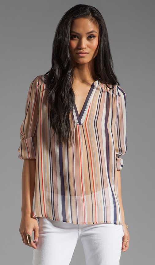 Carlene Stripe Print Top
