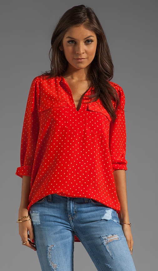 Marlo E Polka Dot Blouse