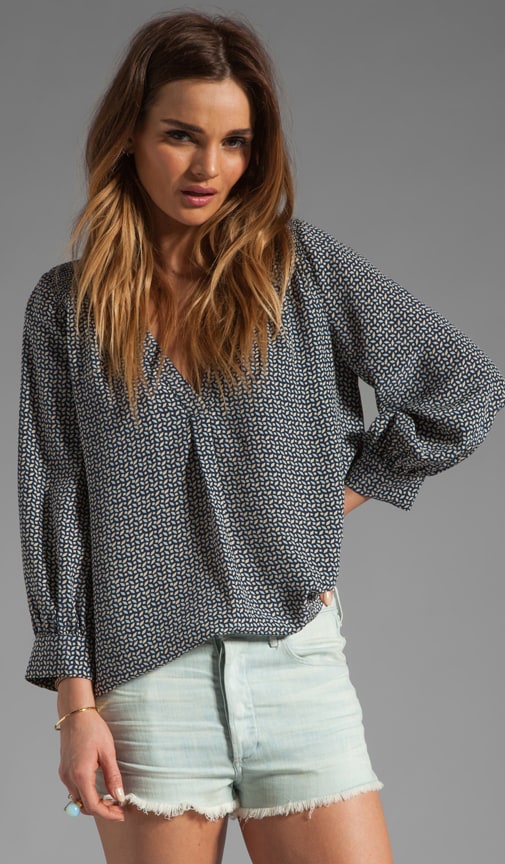 Aceline Geo Print Blouse