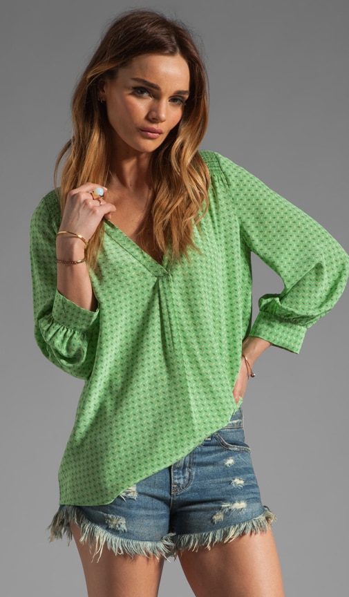 Aceline Geo Print Blouse