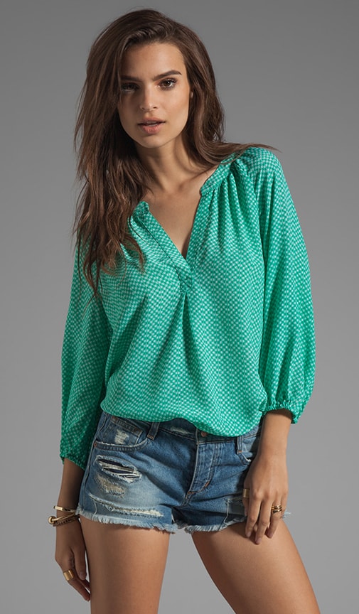 Addie B Chevron Print Blouse