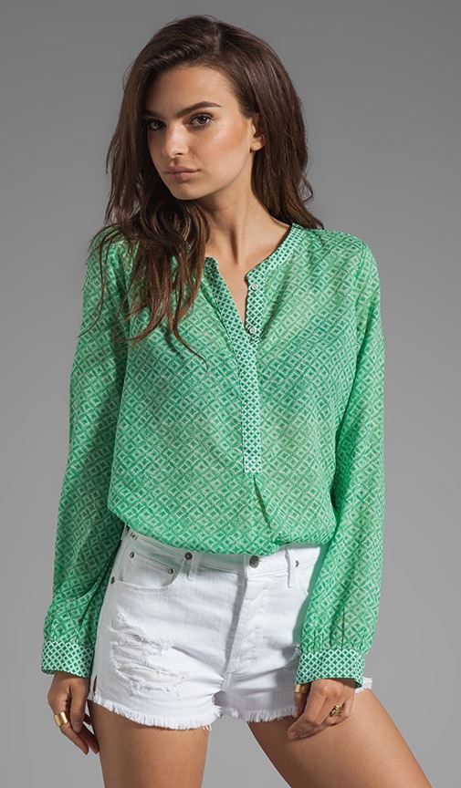 Jira Diamond Print Blouse