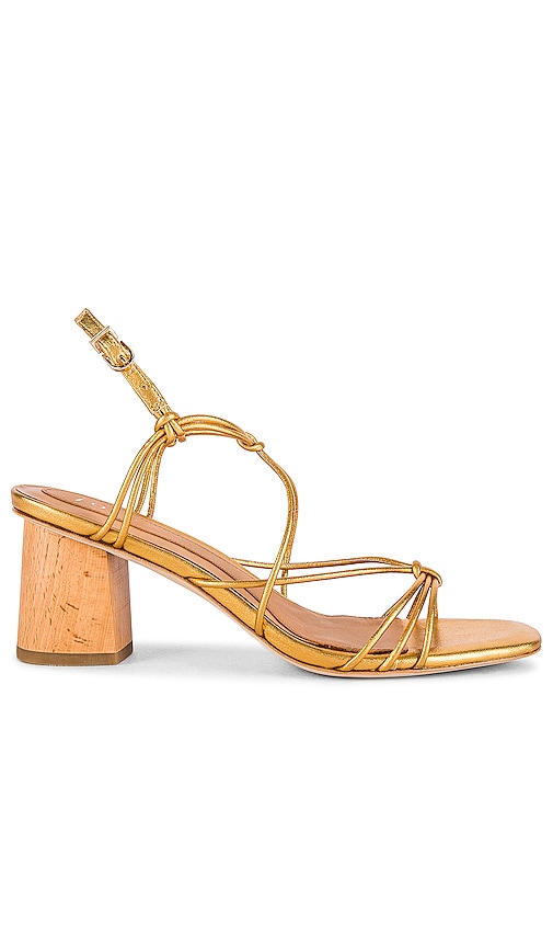 Joie Malti cheapest Metallic Leather Sandal in Gold Brass