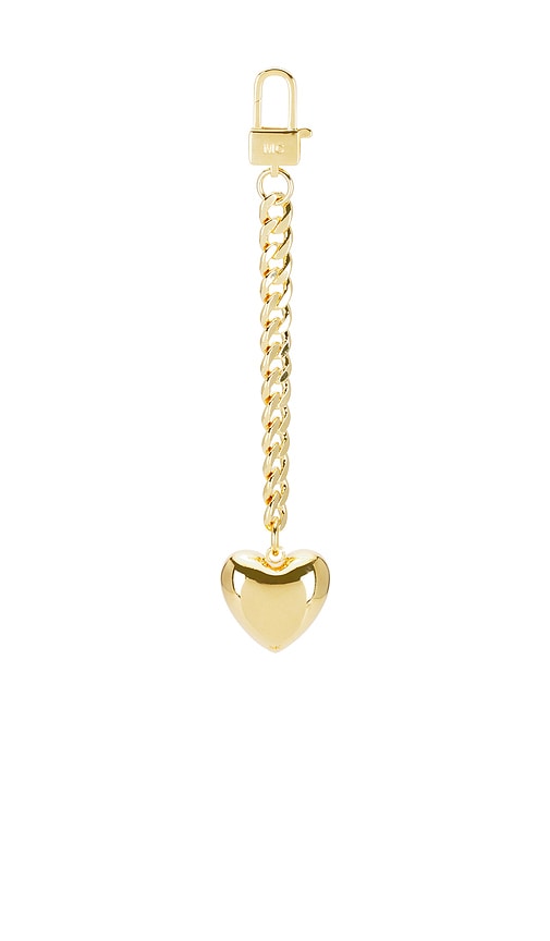 joolz by Martha Calvo Heart Bag Charm in Gold