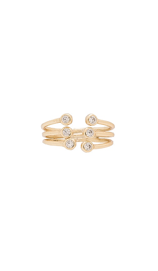 Bezel Cage Cuff Midi Ring