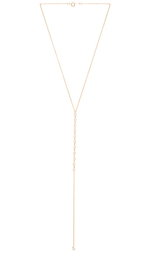 Bezel Bar Lariat Necklace