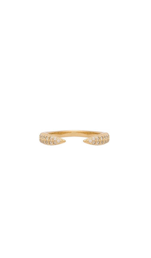 joolz by Martha Calvo Pave Claw Ring in Gold