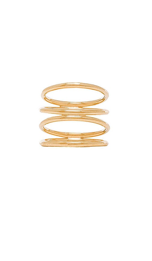 joolz by Martha Calvo Staircase Ring in Gold