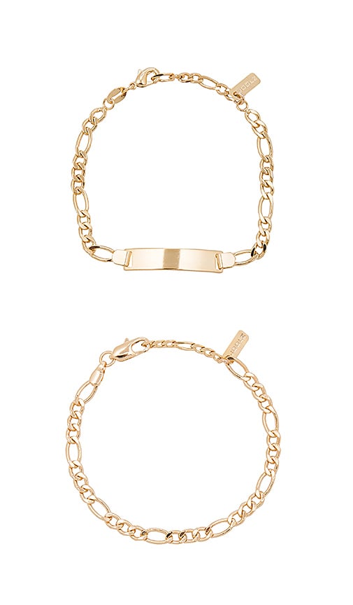 joolz by Martha Calvo ID Bracelet Set in Gold