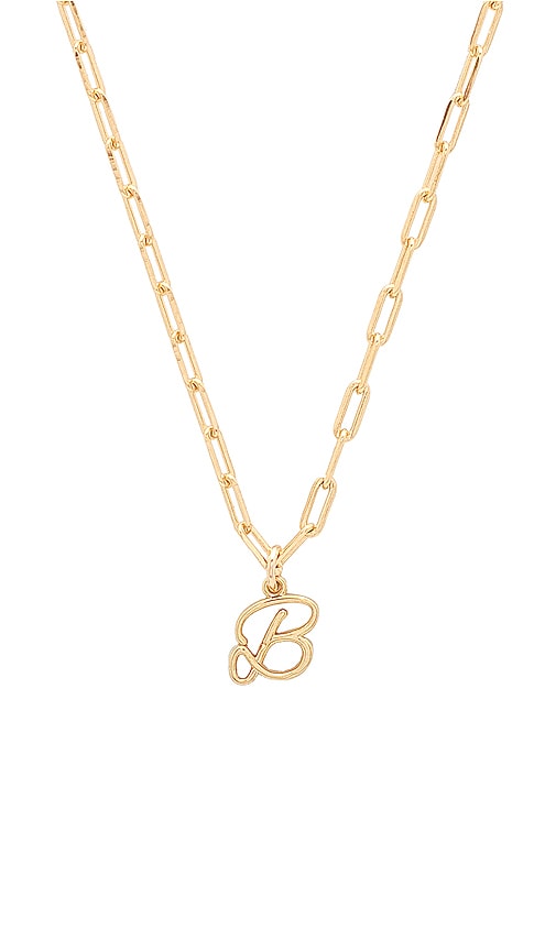 B Initial Necklace