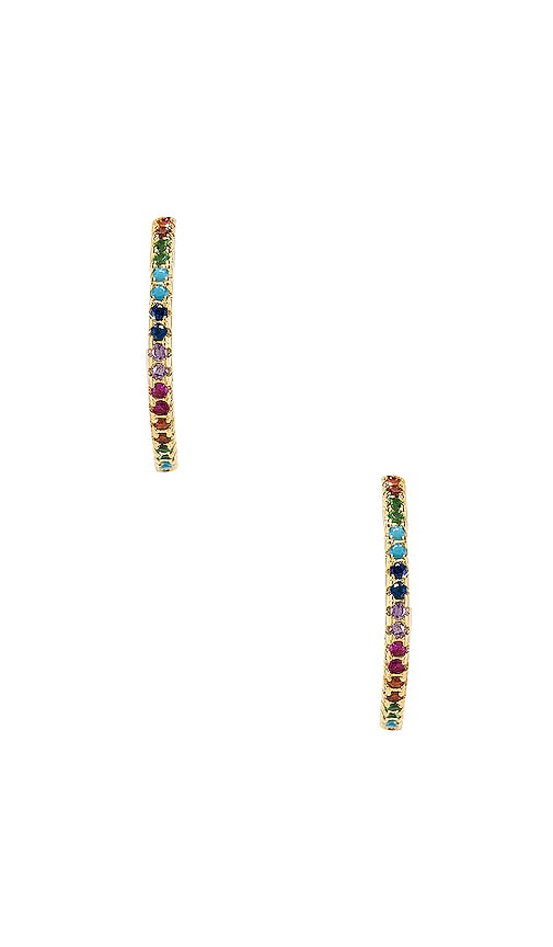BOUCLES D'OREILLES RAINBOW HOOP