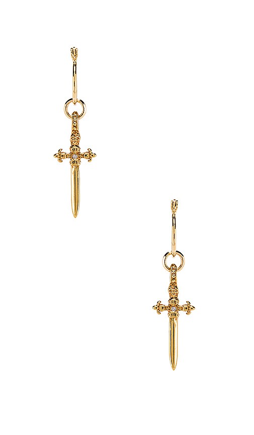 BOUCLES D'OREILLES SWORD CROSS