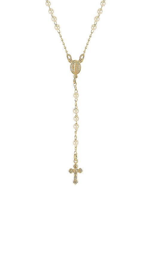 Rosary Pearl Necklace