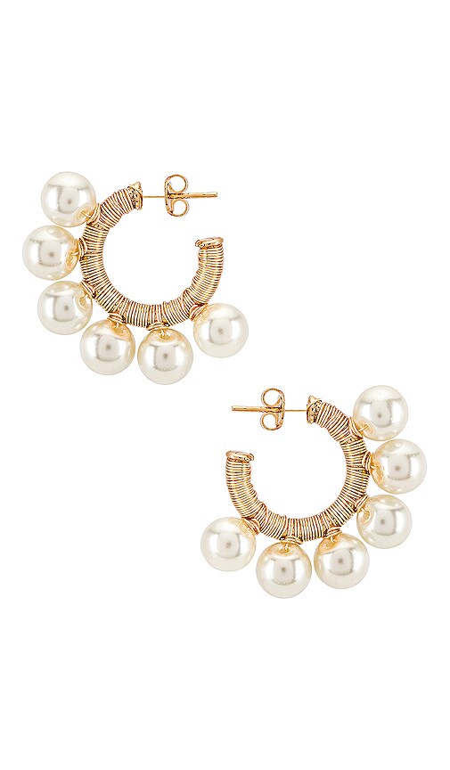 Bari Pearl Hoops