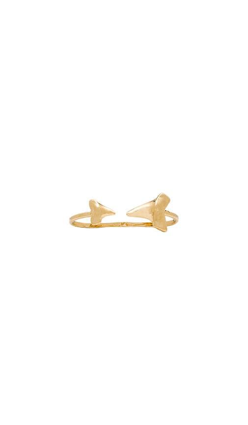 Double Shark Tooth Ring