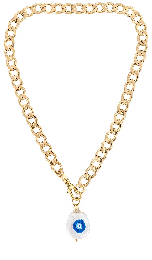 joolz by Martha Calvo Protect Your Energy Necklace in Gold