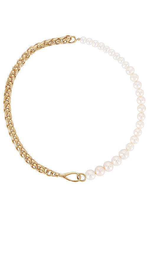 joolz by Martha Calvo Aweigh Necklace in Gold & Freshwater Pearls