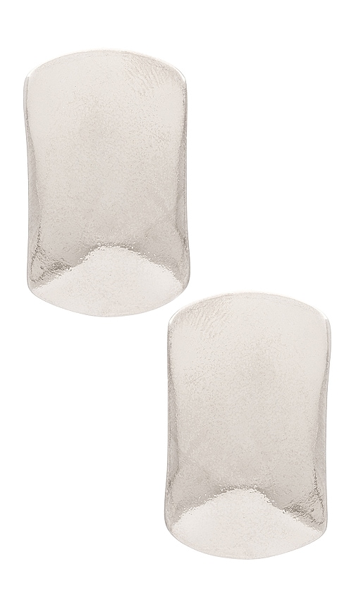 Joolz By Martha Calvo X Revolve Rectangle Drop Earring In Metallic Silver