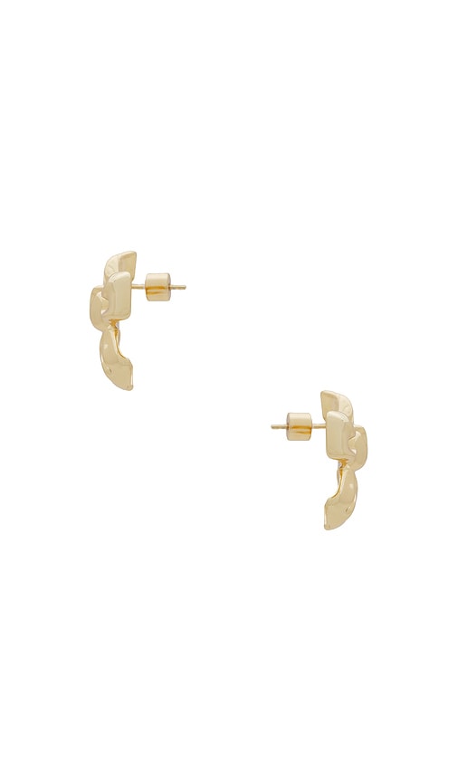 Shop Joolz By Martha Calvo Bow Earrings In Gold