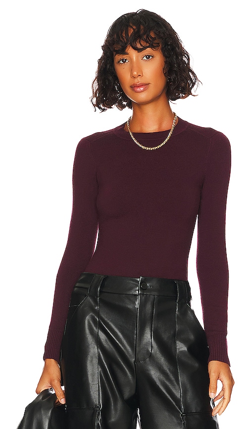 JoosTricot Long Sleeve Crew Sweater in Monogram