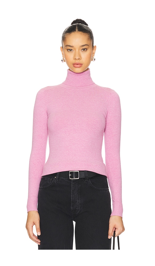 Shop Joostricot Long Sleeve Turtleneck In Purple