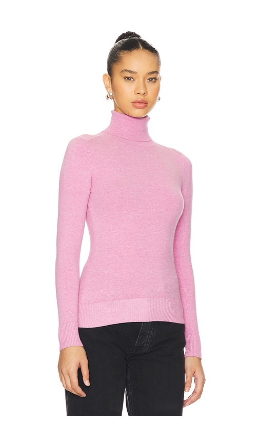 Shop Joostricot Long Sleeve Turtleneck In Purple