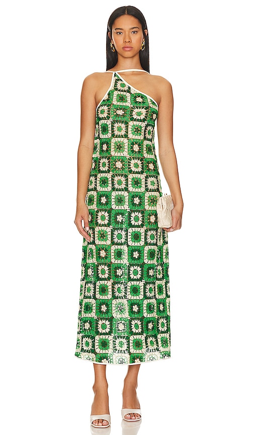 Johanna Ortiz Lemongrass Maxi Dress in Green
