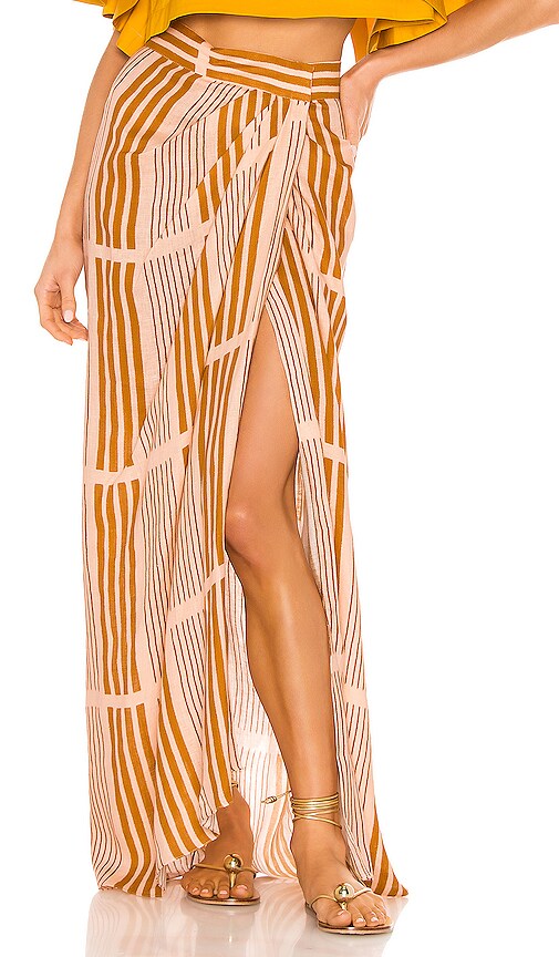 Johanna Ortiz Directional Hypothesis Pareo Skirt In Pink Mist Dijon REVOLVE